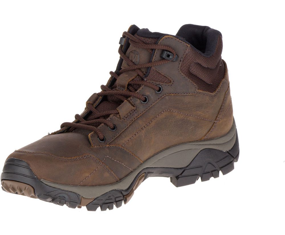 Merrell Boots Brown - Moab Adventure Mid Waterproof Wide Width - Mens 16UAJZNDK